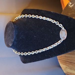 OU Oklahoma 8 in Heavy Silver Engraved Sooner Schooner Necklace